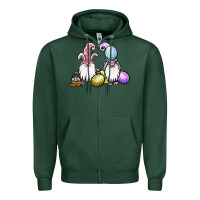 Sports Green easter gnomes Zipper Hoodie - Jasminsmagicworld