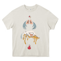 Cream purity ring müsïc Heavy Core Tee - linhVisuals