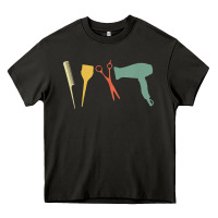 Asphalt barber vintage hairdresser hairstylist cosmetologist t shirt Heavy Core Tee - linhVisuals
