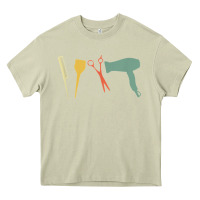 Mossy barber vintage hairdresser hairstylist cosmetologist t shirt Heavy Core Tee - linhVisuals