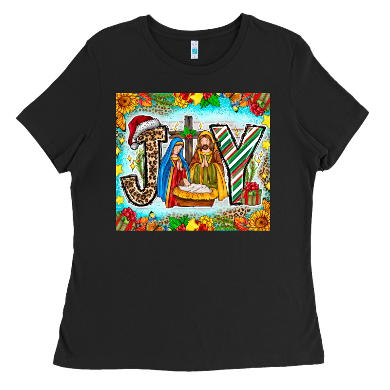 Joy Jesus Ladies Tee by CowhideDigitalArt | Teevron