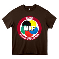 Chocolate Brown #world karate federation Heavy Core Tee - linhVisuals