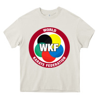 Cream #world karate federation Heavy Core Tee - linhVisuals