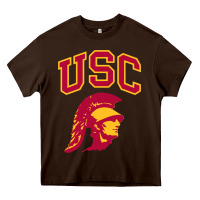 Chocolate Brown #usc Heavy Core Tee - linhVisuals