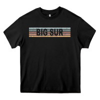 Black big sur california ca usa retro sweatshirt Heavy Core Tee - linhVisuals