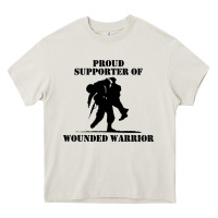 Cream wounded war Heavy Core Tee - linhVisuals
