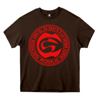 Chocolate Brown cartel de santa Heavy Core Tee - linhVisuals