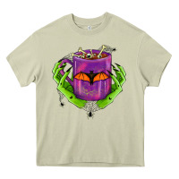 Mossy Halloween Coffee Cup With Hands Heavy Core Tee - FaDigitalArtStudio