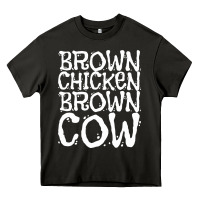 Asphalt brown chicken brown cow Heavy Core Tee - linhVisuals