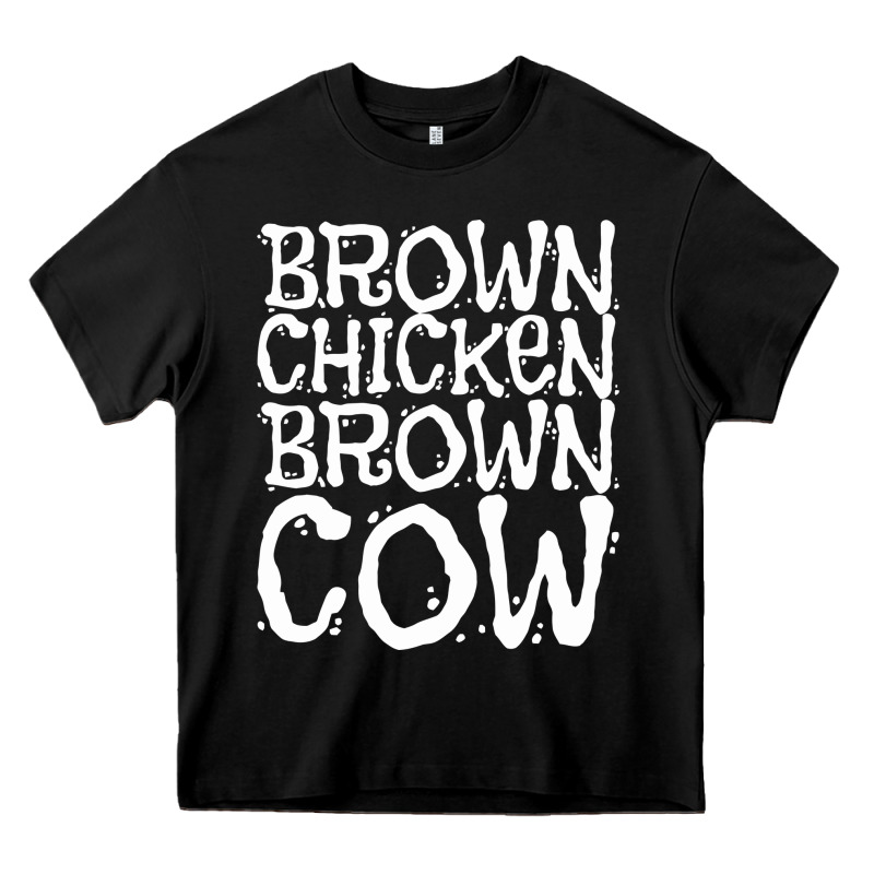 Brown Chicken Brown Cow Heavy Core Tee by linhVisuals | Teevron