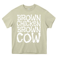 Mossy brown chicken brown cow Heavy Core Tee - linhVisuals