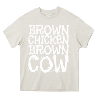 Cream brown chicken brown cow Heavy Core Tee - linhVisuals