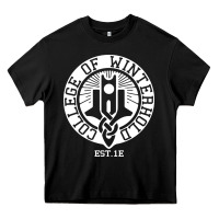 Black college of winterhold Heavy Core Tee - linhVisuals