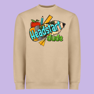 Headstart Dude Heavyweight Sweatshirt Designed By Ranaportraitstore