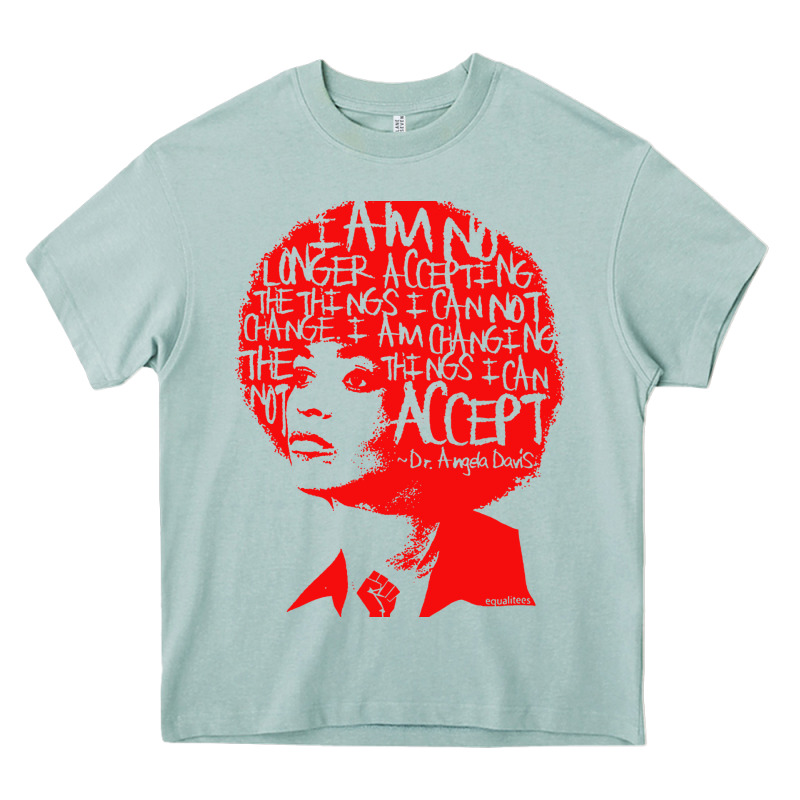 Angela Davis Political Activist Heavy Core Tee by linhVisuals | Teevron