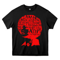 Black angela davis political activist Heavy Core Tee - linhVisuals