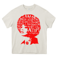 Cream angela davis political activist Heavy Core Tee - linhVisuals