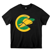 Black california golden seals Heavy Core Tee - linhVisuals