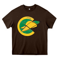 Chocolate Brown california golden seals Heavy Core Tee - linhVisuals