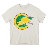 Cream california golden seals Heavy Core Tee - linhVisuals