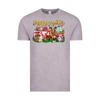 Vintage Zinc Happy Easter Animal Car Vintage Tee - CowhideDigitalArt