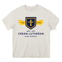 Cream crean lutheran high school Heavy Core Tee - linhVisuals