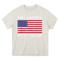 Cream pro america anti trump shirt   american usa flag resist t shirt Heavy Core Tee - linhVisuals