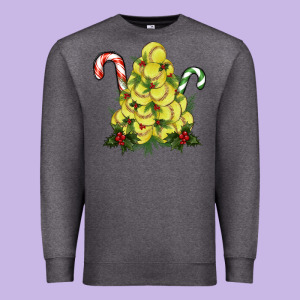 Softball Christmas Tree Premium Sweatshirt Designed By Ranaportraitstore