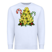 White softball christmas tree Premium Sweatshirt - RanaPortraitStore