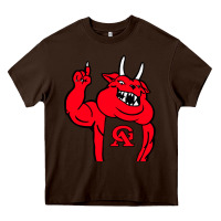 Chocolate Brown glynn academy mascot Heavy Core Tee - linhVisuals