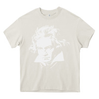 Cream beethoven Heavy Core Tee - linhVisuals