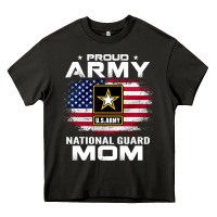 Asphalt proud army national guard mom with american flag gift pullover hoodie Heavy Core Tee - linhVisuals