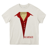 Cream scarface Heavy Core Tee - linhVisuals