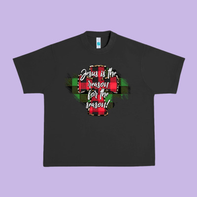 Jesus Is The Reason For The Season Urban Heavy Tee Designed By Cowhidedigitalart