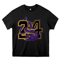 Black Mamba #24 Heavy Core Tee - linhVisuals