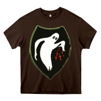 Chocolate Brown season  ghost army Heavy Core Tee - linhVisuals