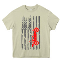 Mossy rc racing american flag radio control rc car t shirt Heavy Core Tee - linhVisuals