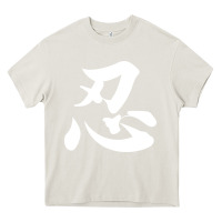 Cream shinobi light ninja Heavy Core Tee - linhVisuals