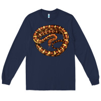 Navy Corn Snake Illustrations Long Sleeve Tee - LillyAllenDesigns