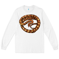 White Corn Snake Illustrations Long Sleeve Tee - LillyAllenDesigns