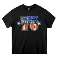 Black spirit of 76    bicentennial Heavy Core Tee - linhVisuals