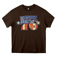 Chocolate Brown spirit of 76    bicentennial Heavy Core Tee - linhVisuals