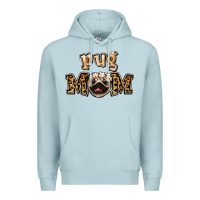 Blue Mist Pug Mom Premium Hoodie - Jasminsmagicworld