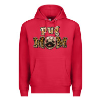 Cardinal Pug Mom Premium Hoodie - Jasminsmagicworld
