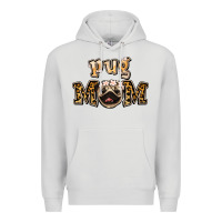 Dove Grey Pug Mom Premium Hoodie - Jasminsmagicworld