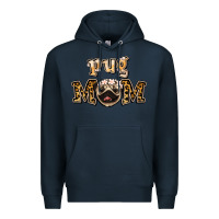 Navy Pug Mom Premium Hoodie - Jasminsmagicworld