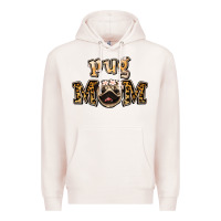 Pale Pink Pug Mom Premium Hoodie - Jasminsmagicworld