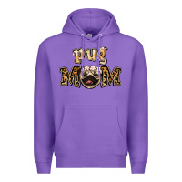 Purple Pug Mom Premium Hoodie - Jasminsmagicworld