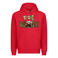 Red Pug Mom Premium Hoodie - Jasminsmagicworld