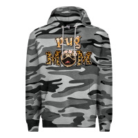 Slate Camo Pug Mom Premium Hoodie - Jasminsmagicworld